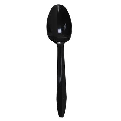 Soup Spoon PP Black Medium Weight Individually Wrapped 1000/Case
