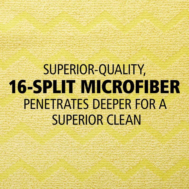 Hygen™ All Purpose Cleaning Cloth 16X16 IN Microfiber Yellow 1/Each