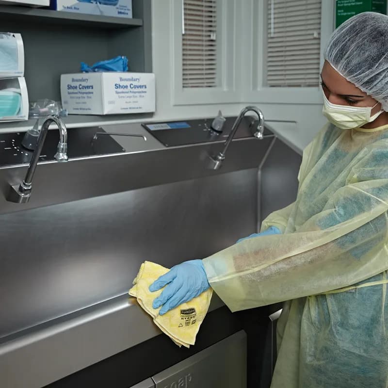 Hygen™ All Purpose Cleaning Cloth 16X16 IN Microfiber Yellow 1/Each