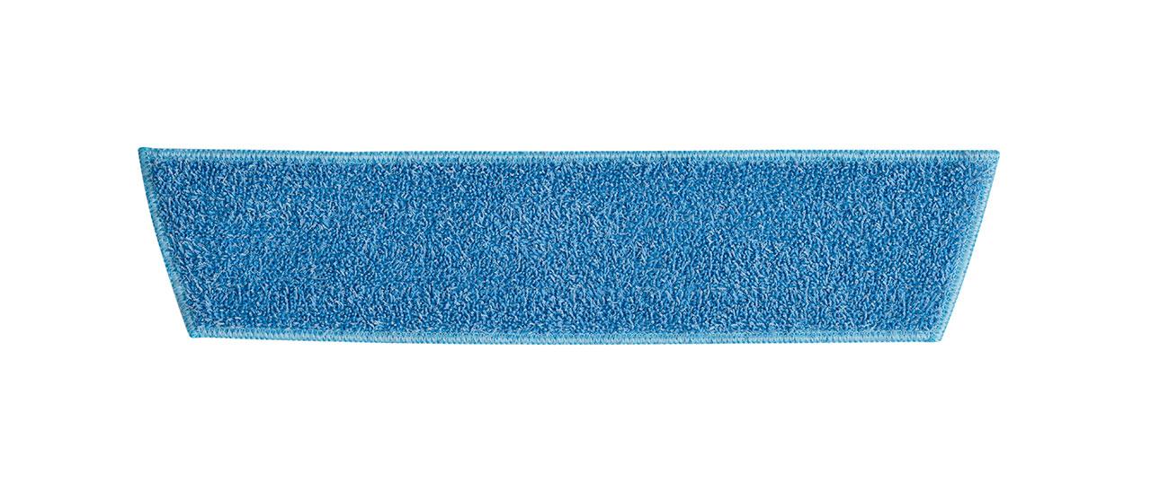 Damp Mop 18 IN Blue Microfiber Flat Launderable 1/Each