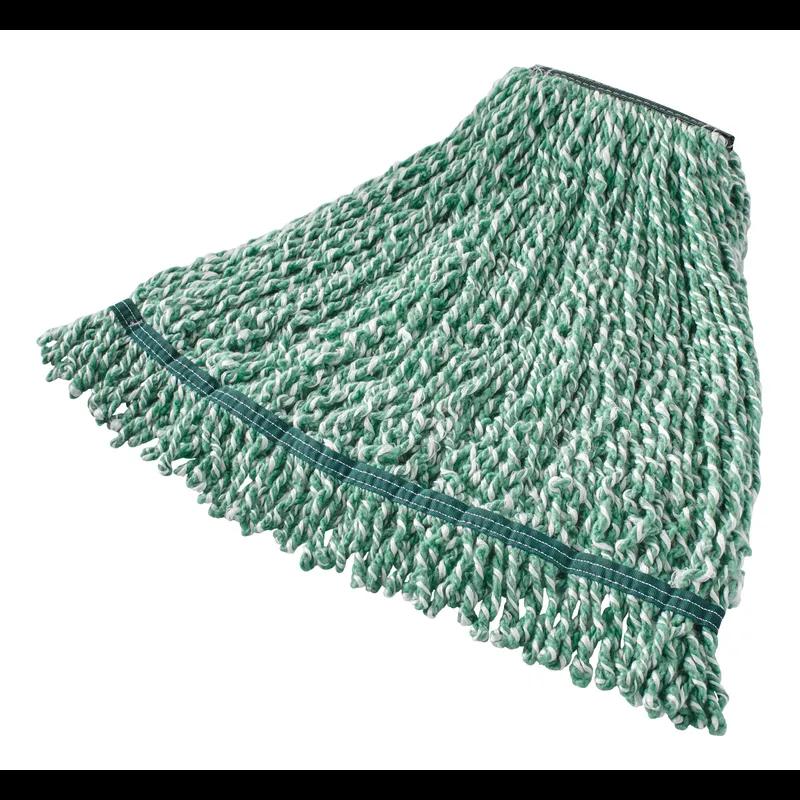 Web Foot® Mop Medium (MED) 20 OZ Green Microfiber Loop End 1IN Headband 1/Each