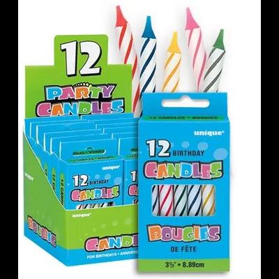 Birthday Candle Assorted Spiral 144/Box
