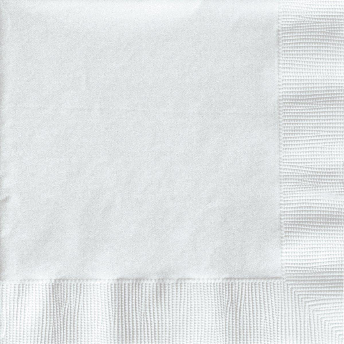 Beverage Napkins White 2PLY 50 Count/Pack 12 Packs/Case 600 Count/Case
