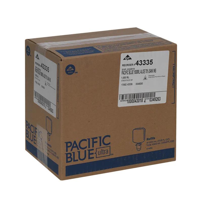 Pacific Blue Ultra™ Hand Sanitizer Foam 1000 mL Unscented Fragrance Free Clear Dye Free 4/Case
