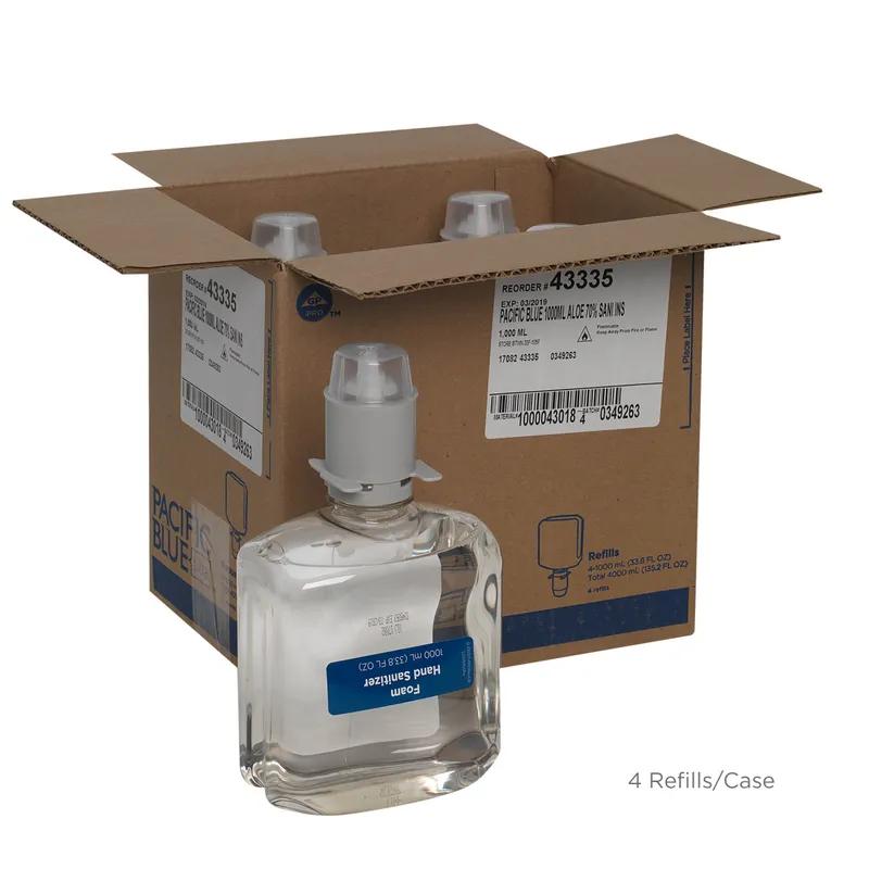 Pacific Blue Ultra™ Hand Sanitizer Foam 1000 mL Unscented Fragrance Free Clear Dye Free 4/Case
