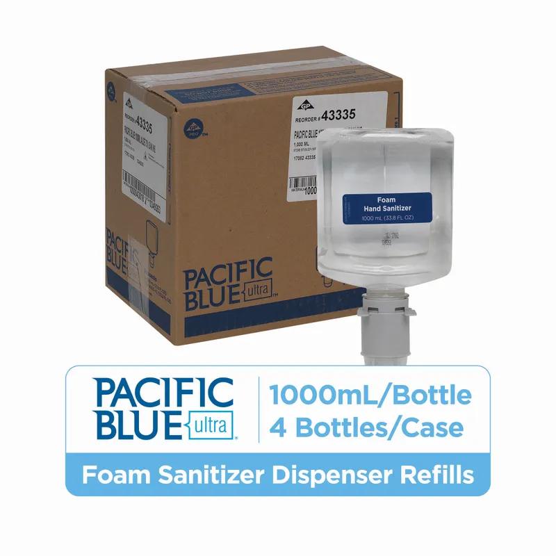 Pacific Blue Ultra™ Hand Sanitizer Foam 1000 mL Unscented Fragrance Free Clear Dye Free 4/Case