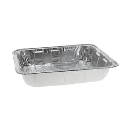 Steam Table Pan 1/2 Size 120 OZ 11.8X9.4X2.6 IN Aluminum Silver Rectangle Deep 100/Case