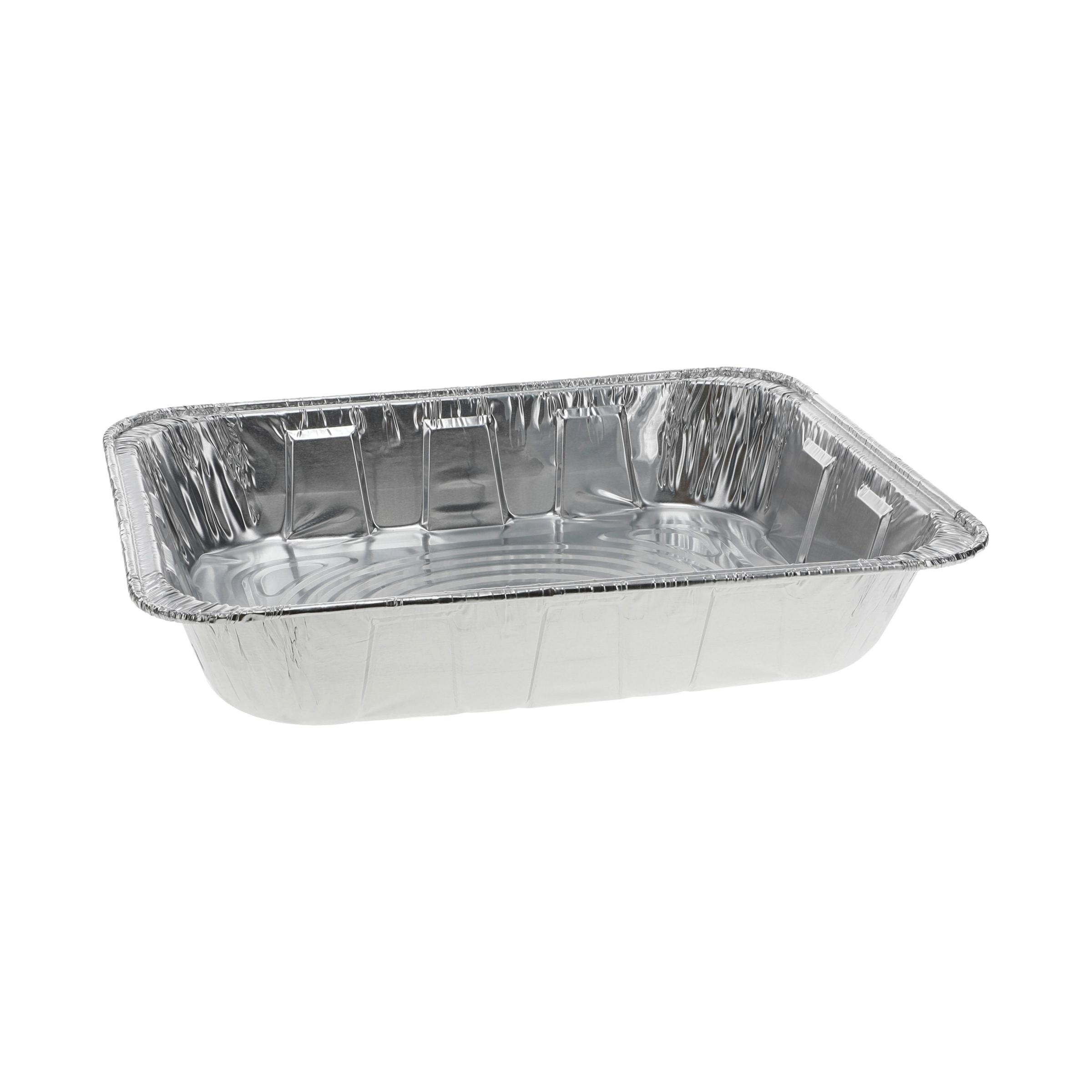 Steam Table Pan 1/2 Size 120 OZ 11.8X9.4X2.6 IN Aluminum Silver Rectangle Deep 100/Case