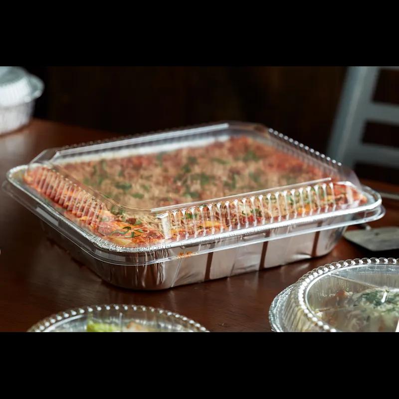 Steam Table Pan 1/2 Size 120 OZ 11.8X9.4X2.6 IN Aluminum Silver Rectangle Deep 100/Case