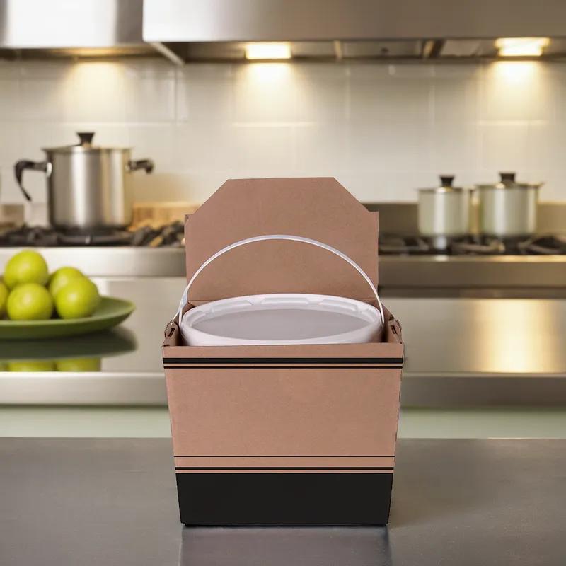 Soup Take-Out Box Tuck-Top 160 OZ Paper 12/Case