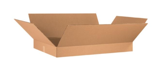 Box 36X24X4 IN Corrugated Cardboard 32ECT Flat 15 Count/Bundle