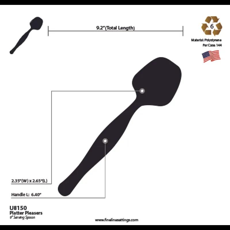 Serving Spoon Plastic White Heavy Duty 144/Case