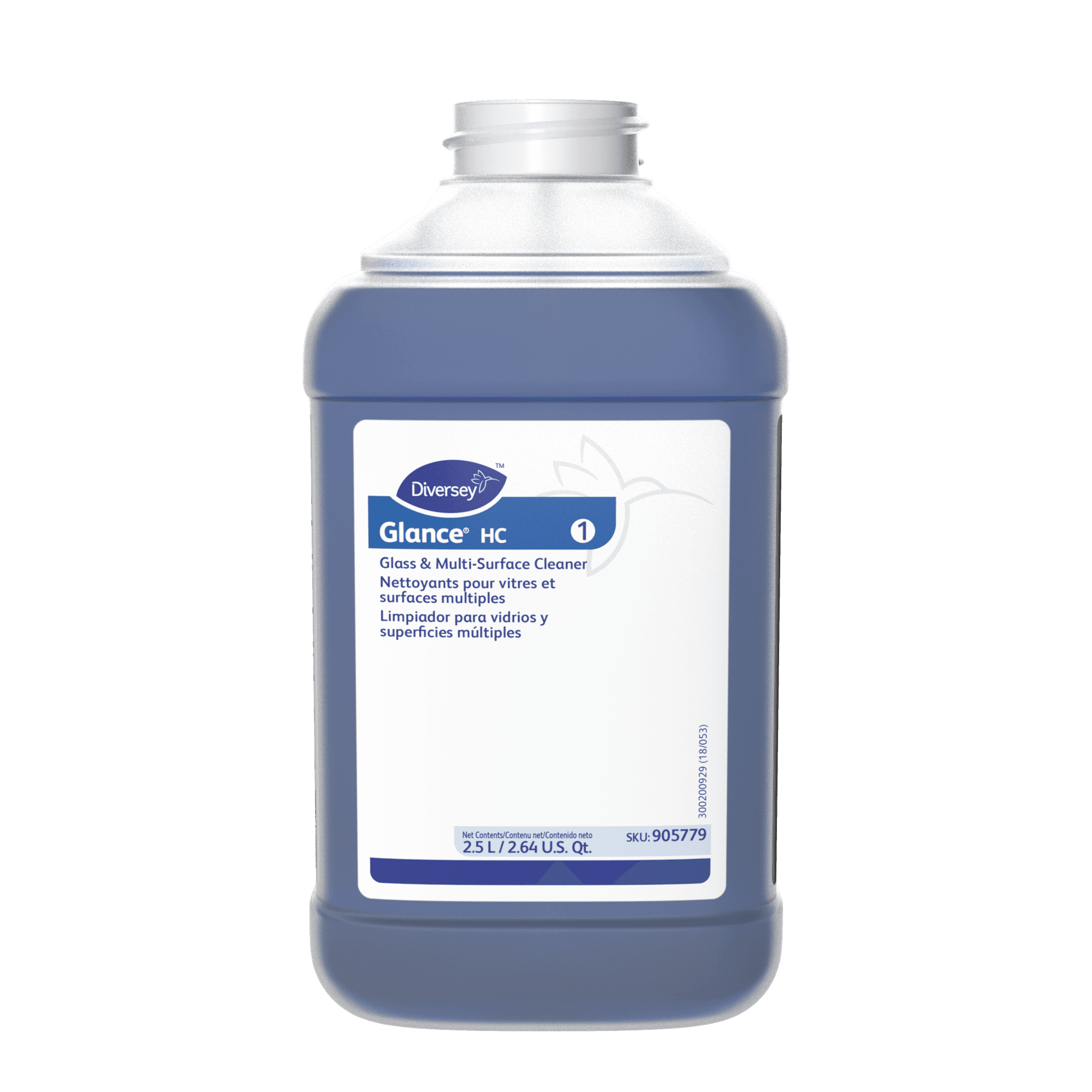 Glance® J-Fill® Window & Glass Cleaner 2.5 L Multi Surface Liquid Concentrate Ammoniated 2/Case