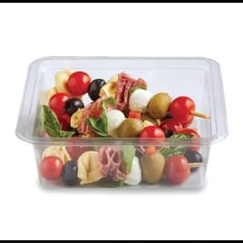 Fresh 'n Clear® GoCube® Deli Container Base 48 OZ PET Clear Square 200/Case