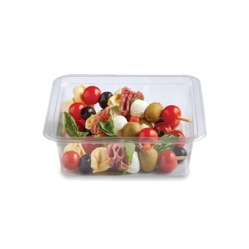 Fresh 'n Clear® Deli Container Base 48 OZ PET Clear Square 200/Case