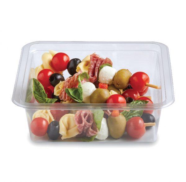 Fresh 'n Clear® Deli Container Base 48 OZ PET Clear Square 200/Case