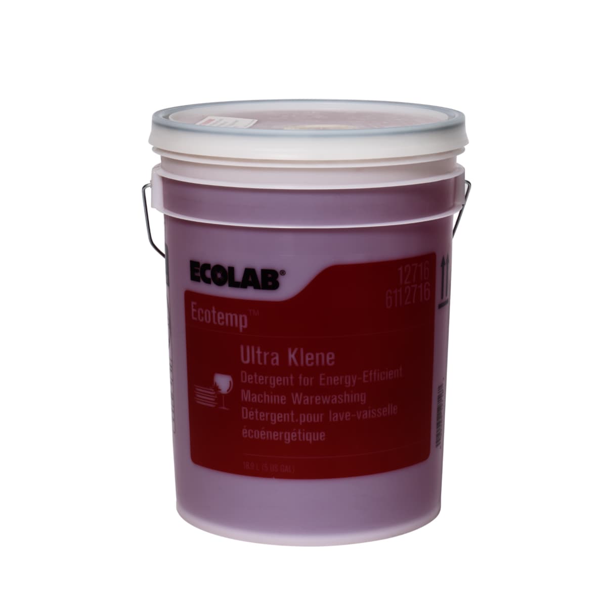 Ultra Klene Dishmachine Detergent 5 GAL Low Temperature 1/Pail