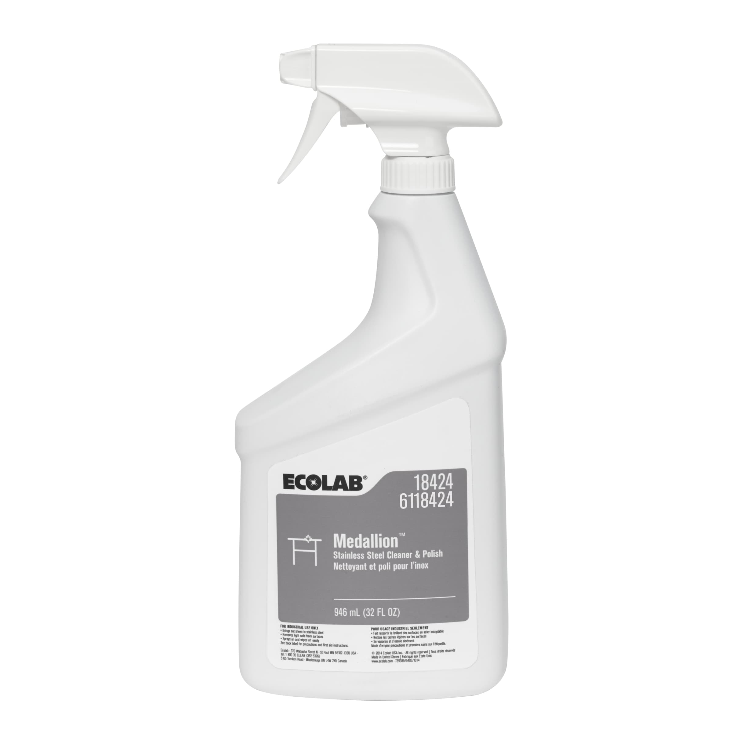 Medallion Mild Scent Metal Cleaner & Polish 32 FLOZ Multi Surface RTU 6/Case