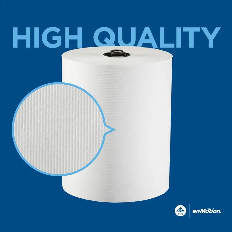 enMotion® Roll Paper Towel 8.2IN X550FT 1PLY White Standard Roll 6.7IN Roll 1.563IN Core Diameter 6 Rolls/Case
