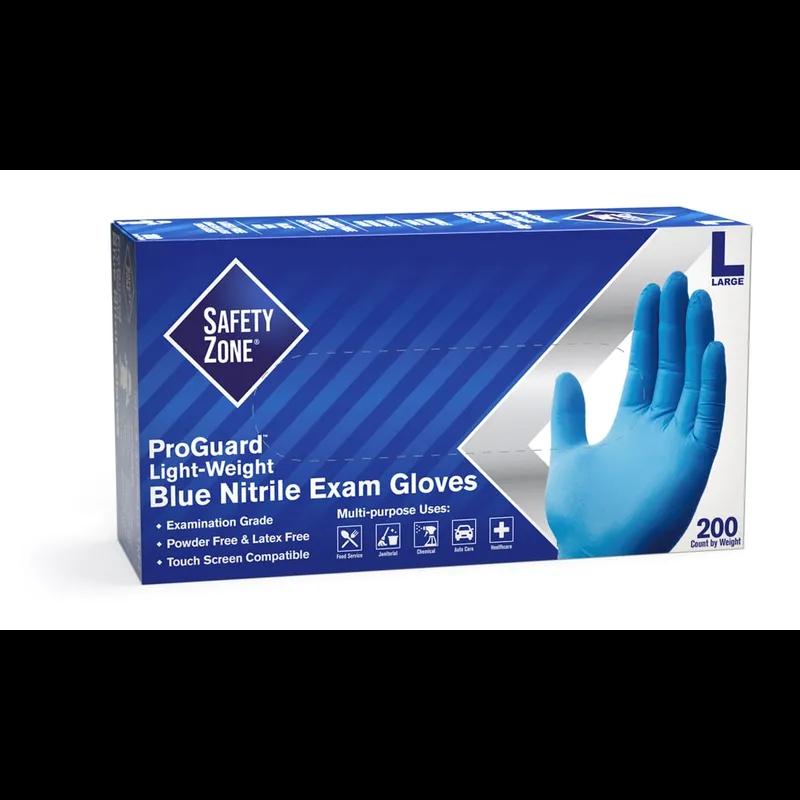 Gloves Small (SM) Blue Nitrile Powder-Free 2000/Case