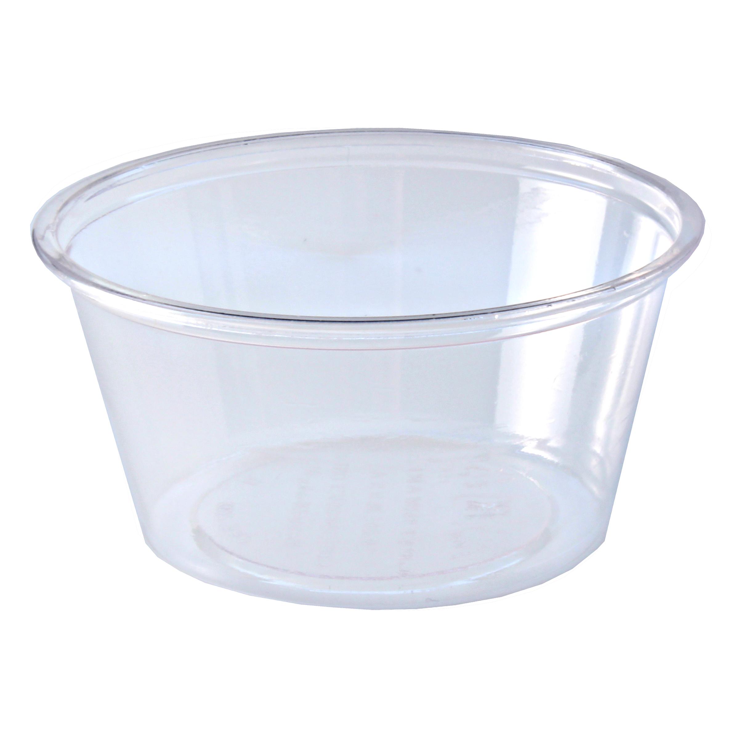 Greenware® Souffle & Portion Cup 2 OZ PLA Clear Round 2000/Case