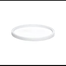 Classic Line Lid Flat 8.85X0.535 IN LLDPE White Round For 160 OZ Container 100/Case