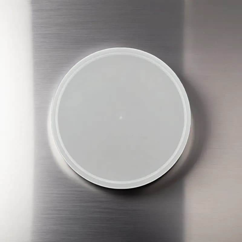 Classic Line Lid Flat 8.85X0.535 IN LLDPE White Round For 160 OZ Container 100/Case