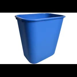 Trash Can 28 QT Blue Rectangle 1/Each