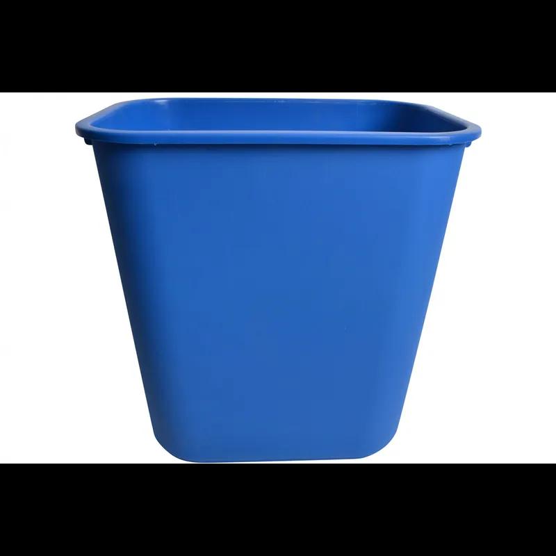 Trash Can 28 QT Blue Rectangle 1/Each