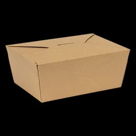 INNOBOX EDGE #4 Take-Out Box Fold-Top 7.75X5.5X3.5 IN Kraft 90/Case
