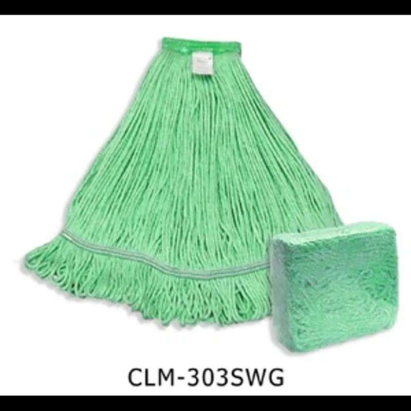 Mop Head 5 IN Green Synthetic Fiber 4PLY Loop End 1/Each