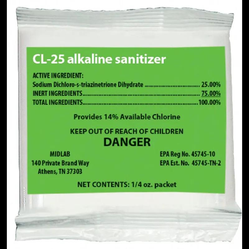 Maxim® Sanitizer 0.25 OZ Food Contact Alkaline 200/Case