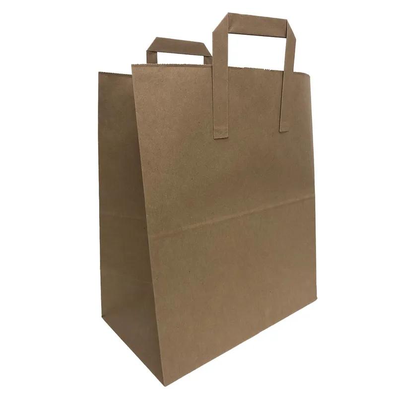 Shopper Bag 18X7X18 IN Paper 70# White Kraft With Handle 200/Case