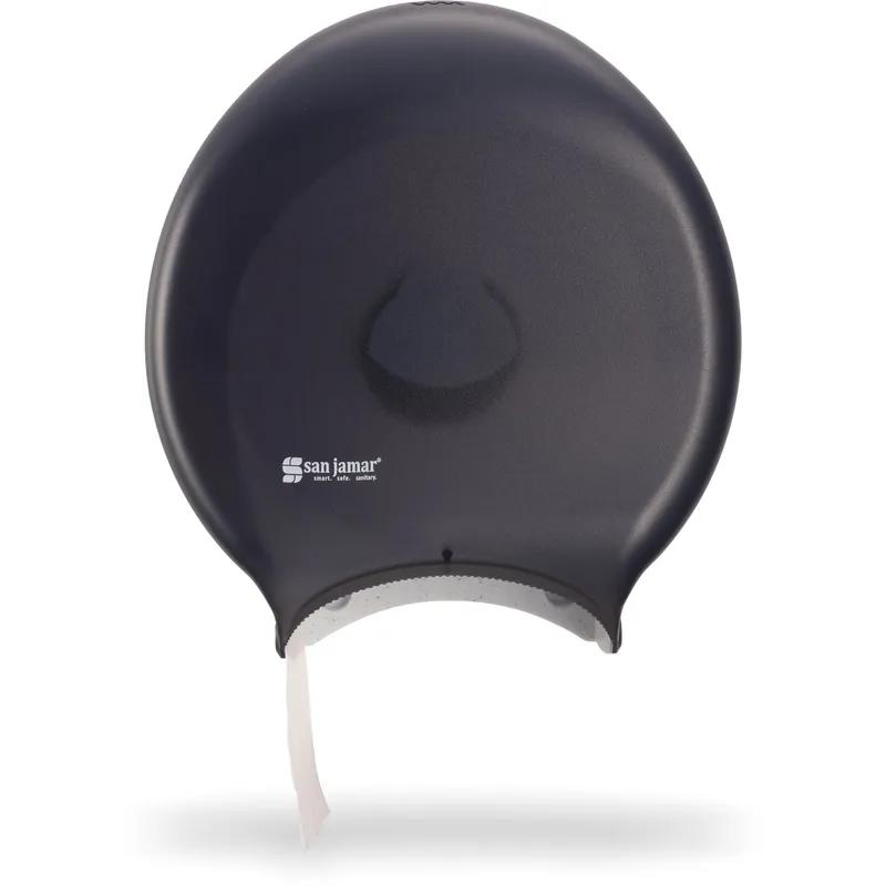 San Jamar Classic Toilet Paper Dispenser HIPS Wall Mount Black Jumbo (JRT) 1/Each