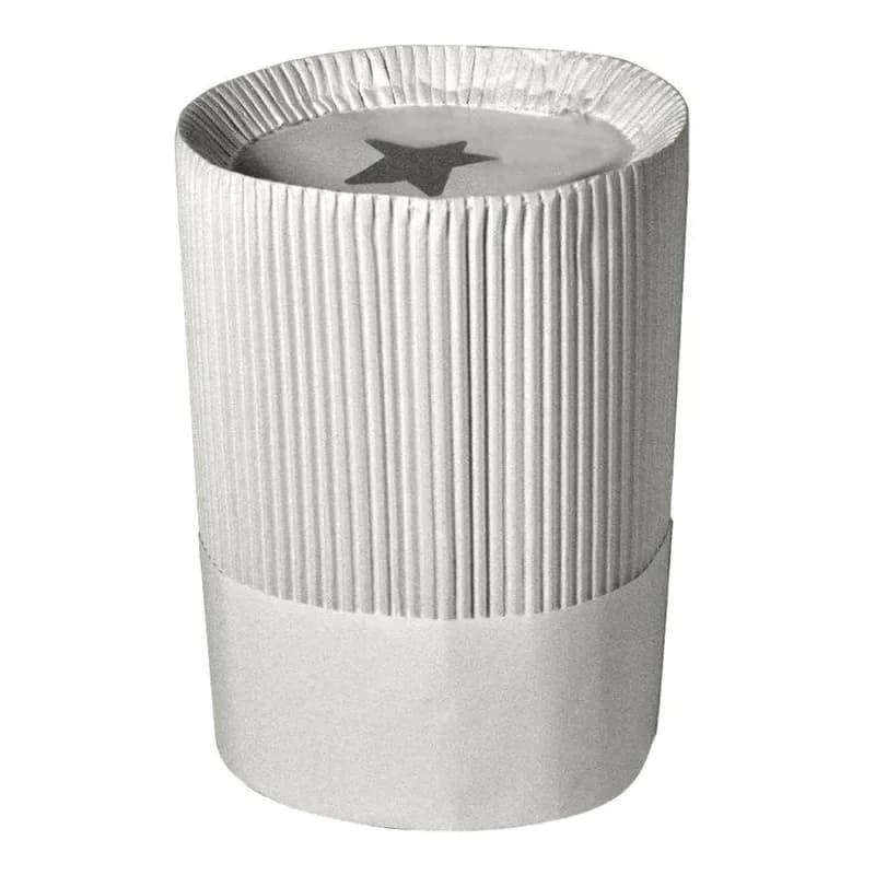 Le Flute Chef Hat 10 IN White Paper Fluted 12/Case