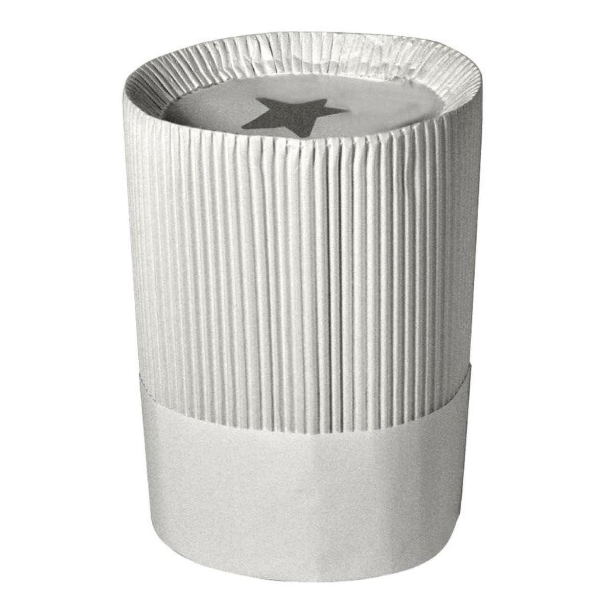 Le Flute Chef Hat 10 IN White Paper Fluted 12/Case