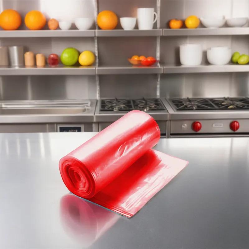 Can Liner 40X47 IN Red Plastic 1.2MIL 100/Case