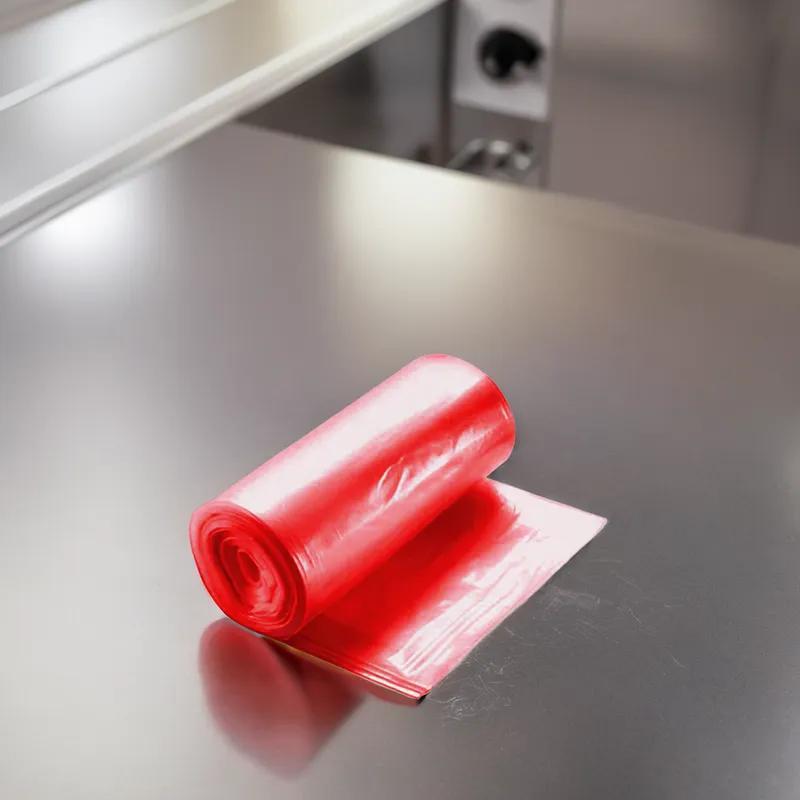 Can Liner 40X47 IN Red Plastic 1.2MIL 100/Case