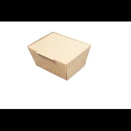 Click 'n Lock Petite Take-Out Box Base & Lid Combo 3X4X2 IN Palm Leaf Natural Rectangle 300/Case