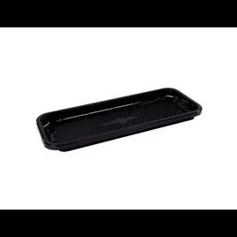 EZ-Tray 7S Meat Tray 14.44X5.75X1.03 IN APET Shallow Black Rectangle Honeycomb 375/Case