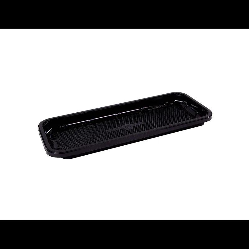 EZ-Tray 7S Meat Tray 14.44X5.75X1.03 IN APET Shallow Black Rectangle Honeycomb 375/Case