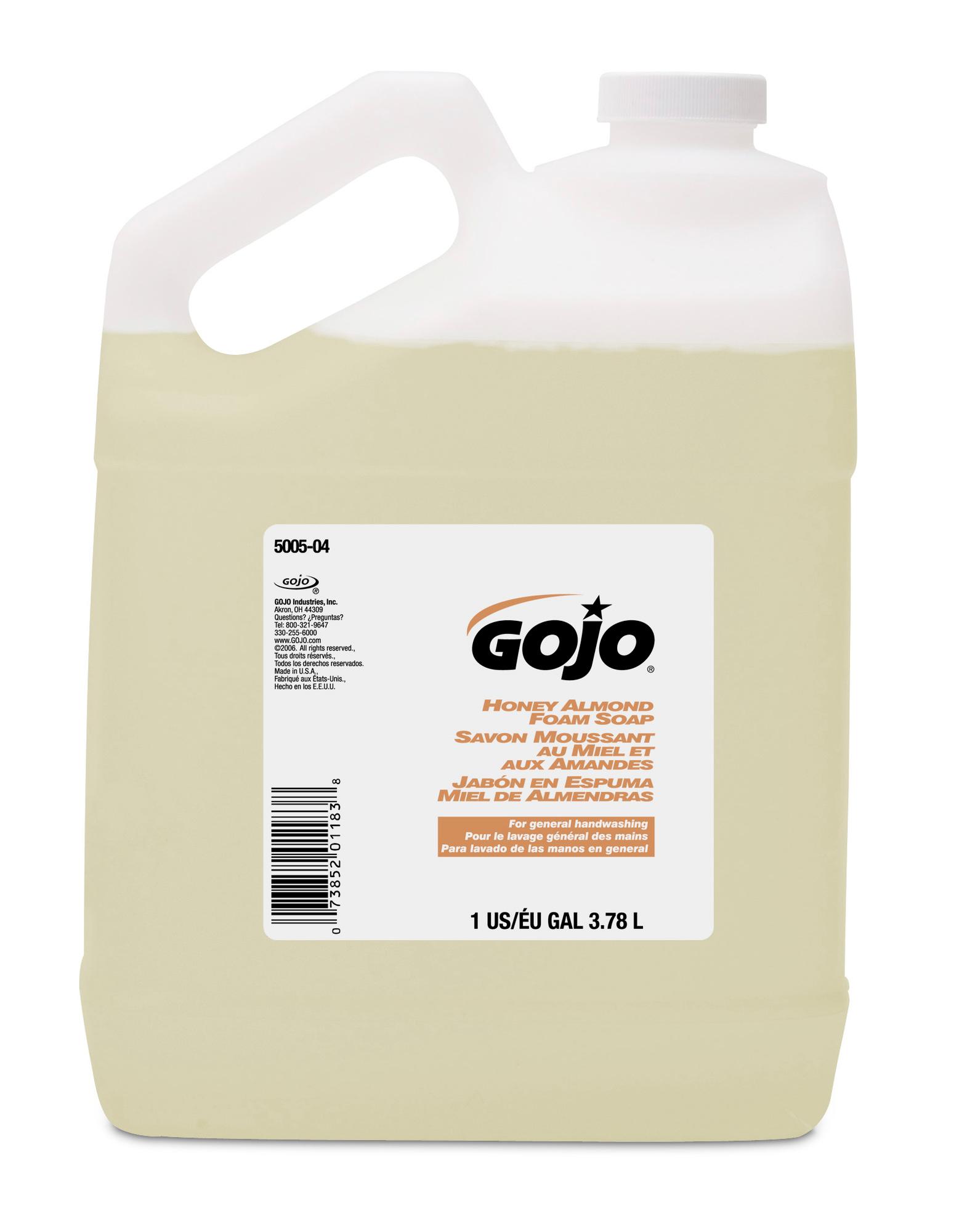 GOJO® Hand Soap Foam 1 GAL 4.83X7.15X9.84 IN Honey Almond Refill 4/Case