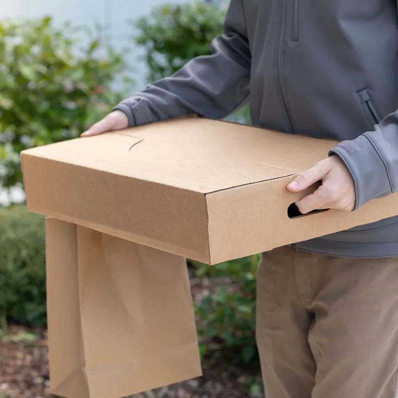 Catering Box 21.5X14.62X15.37 IN Corrugated Paperboard Kraft Rectangle 25/Case