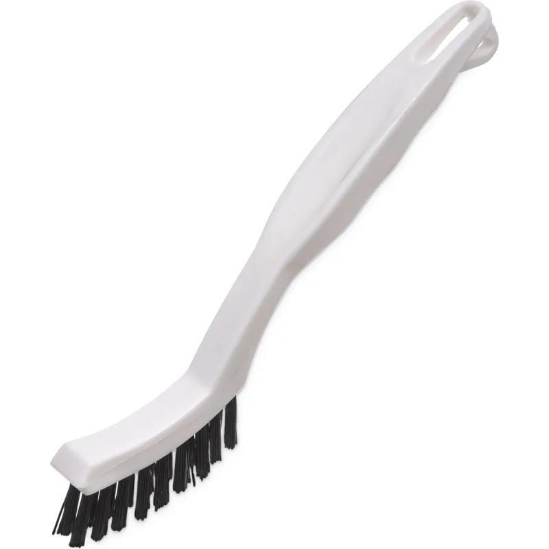 Carlisle Foodservice Products® Flo-Pac® Grout & Tile Brush 8.13 IN Plastic Nylon White 1/Each