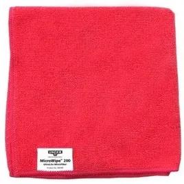 MicroWipe™ 200 UltraLite 200 UltraLite Cleaning Cloth 16X16 IN Microfiber Red 10/Pack