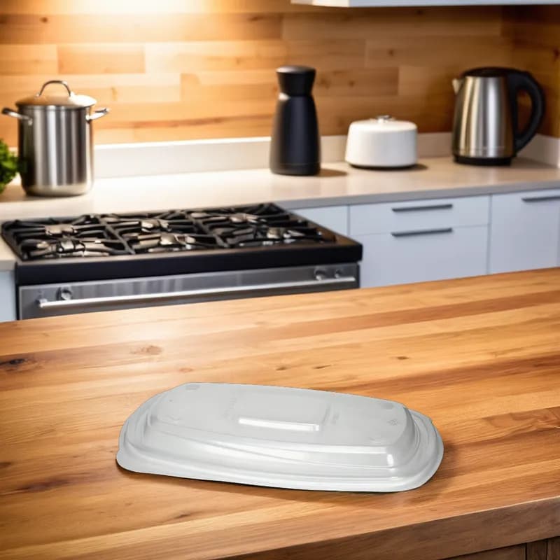 WNA Lid Dome 6X9 IN PP Clear Rectangle For 24 OZ Container 300/Case