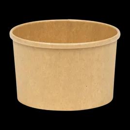 Soup Food Container Base 16 OZ Kraft Paperboard Single Wall Poly-Coated Paper Kraft Round Squat 500/Case
