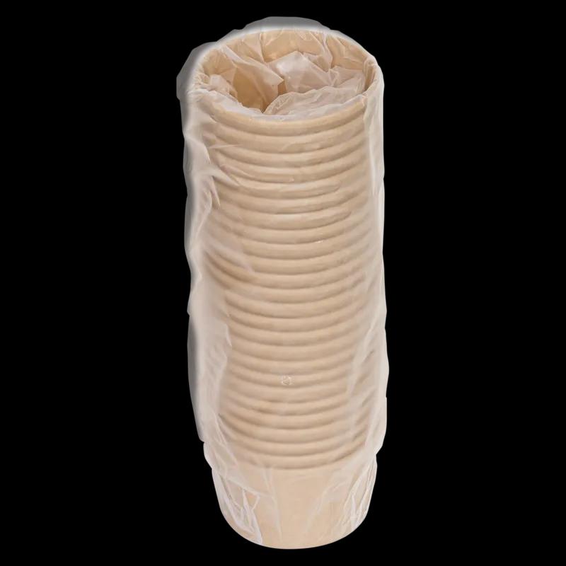 Soup Food Container Base 16 OZ Kraft Paperboard Kraft Squat Leak Resistant 500/Case