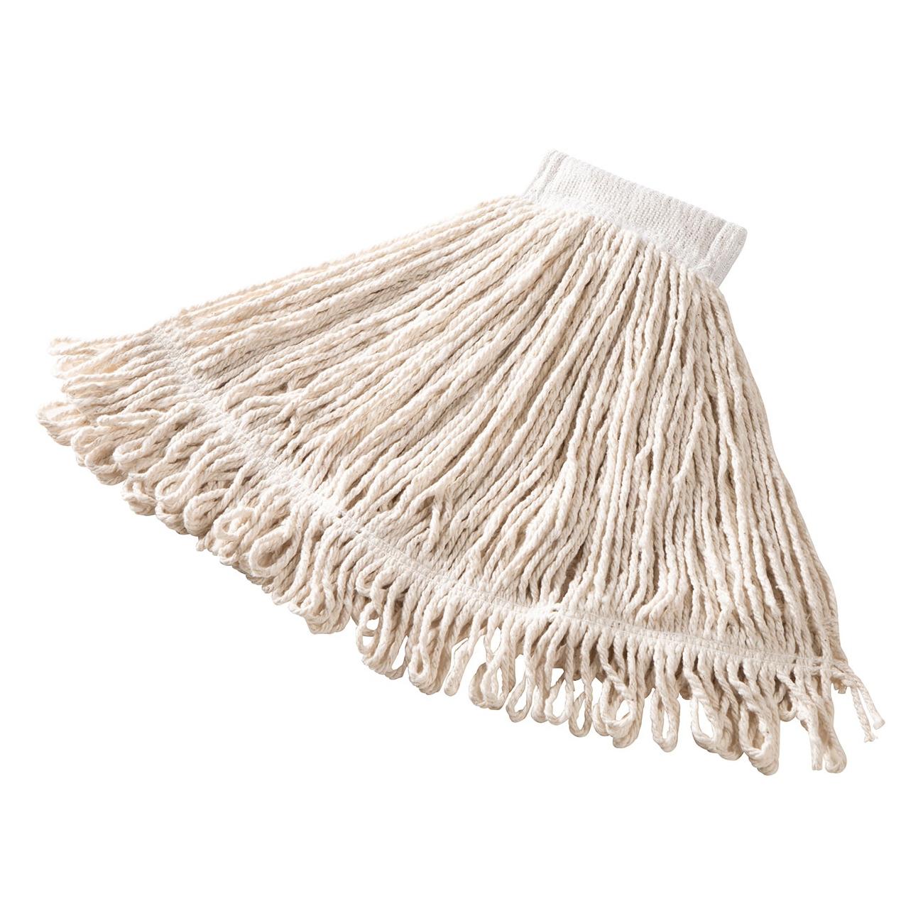 Super Stitch® Mop Medium (MED) 20 OZ White Cotton Synthetic Blend Loop End 5IN Headband 1/Each