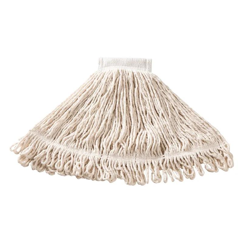 Super Stitch® Mop Medium (MED) 20 OZ White Cotton Synthetic Blend Loop End 5IN Headband 1/Each